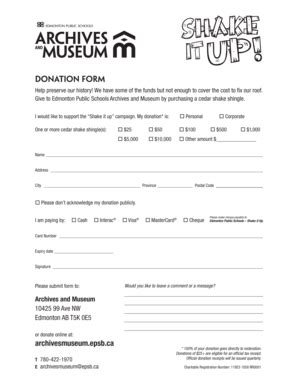 Donation Forms Archive .